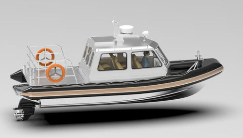 Профессиональный катер катер береговой охраны - 750 - Qingdao Allheart Marine Co., Ltd. - спасательное судно / c подвесным мотором / из алюминия
