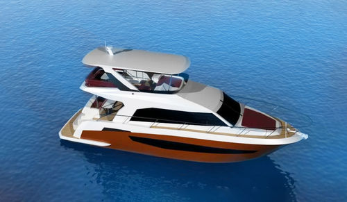 Быстроходный катер с внутренним мотором - LEISURE 1400 - Qingdao Allheart Marine Co., Ltd. - трехмоторный / с флайбриджем / из алюминия
