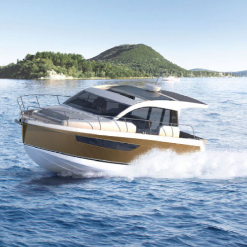 Быстроходный катер с внутренним мотором - 960 - Qingdao Allheart Marine Co., Ltd. - с рулевой рубкой / из алюминия / с кабиной