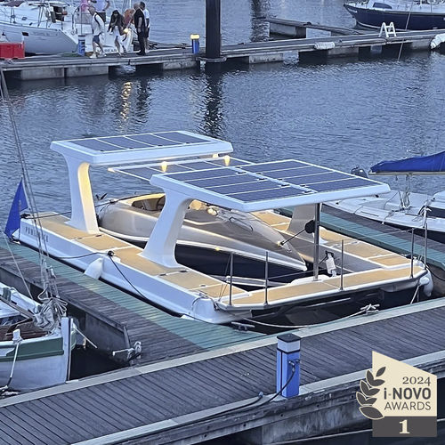 Мобильная понтонная система для электрической лодки - Powerdock® - Faroboats L.da - для электрической зарядки / на солнечной батарее