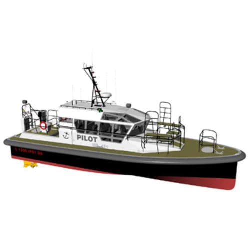 Профессиональный катер лоцманский катер - AMS 1350 - Alumarine Shipyard - IPS-привод для установки на борту / дизельный / из алюминия