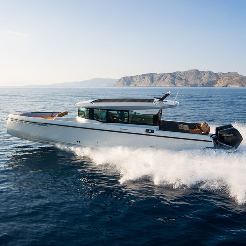 Быстроходный катер c подвесным мотором - 320 GTC - Saxdor Yachts Oy - двухмоторный / с выдвижной секцией / с рулевой рубкой