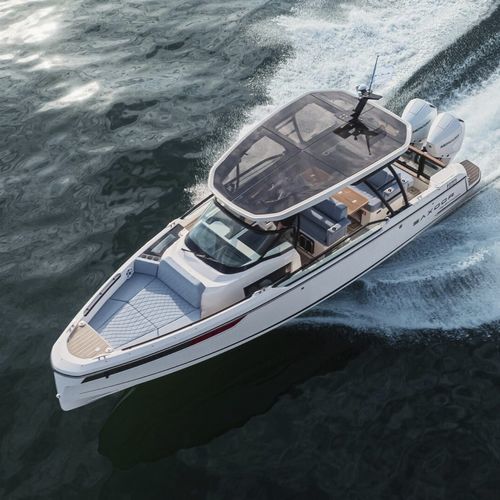 Прогулочный катер с каютой c подвесным мотором - 270 GTO - Saxdor Yachts Oy - с выдвижной секцией / открытый / с двойной консолью
