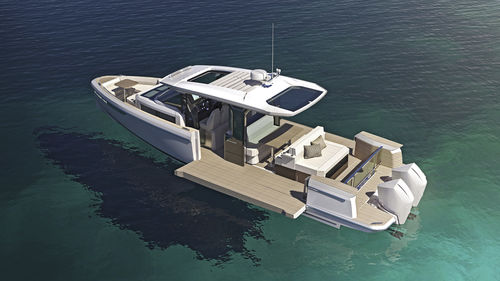Быстроходный катер c подвесным мотором - 400 GTS - Saxdor Yachts Oy - двухмоторный / хардтоп / открытый