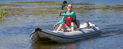 Надувная лодка катамаран - 437ps Paddleski™ - SeaEagle.com - c подвесным мотором / складная / открытая