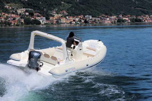 Надувная лодка катамаран - EUFORIA 850 - Lomac - c подвесным мотором / жесткий корпус / RIB