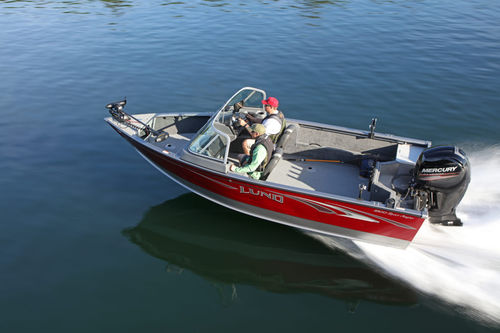 Небольшой катер c подвесным мотором - 1800 ANGLER - Lund - с двойной консолью / боурайдер / спортивный