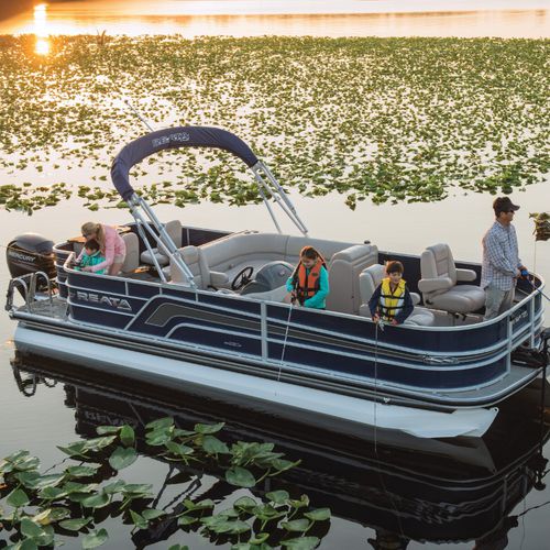Понтоновый катер c подвесным мотором - 220F - Ranger Boats - открытый / с боковой консолью / для спортивной рыбалки