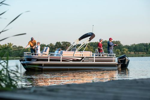 Понтоновый катер c подвесным мотором - 223F - Ranger Boats - открытый / с боковой консолью / для спортивной рыбалки
