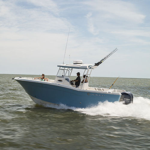 Открытый катер c подвесным мотором - 270 CC - Striper Boats - для спортивной рыбалки / Т-образная верхняя часть