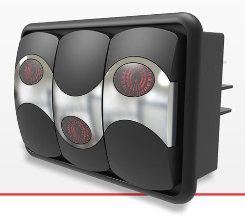 Морской выключатель - V-SERIES CONTURA® VI - Carling Technoligies - для электрической цепи / герметичный / откидной