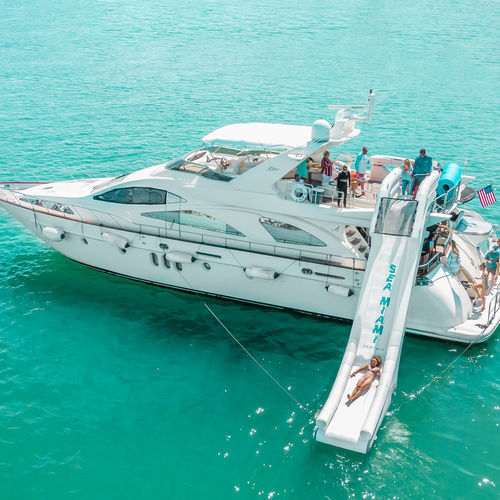 Оборудование для игр на воде горка - Yacht Slide 450cm - AquaBanas - для яхты / надувное