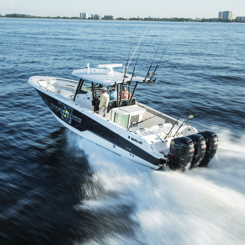 Открытый катер c подвесным мотором - 352 FISHERMAN - Wellcraft - трехмоторный / с центральной консолью / с флайбриджем