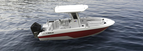 Открытый катер c подвесным мотором - 223 Fisherman - Wellcraft - с центральной консолью / для спортивной рыбалки / макс. 8 человек
