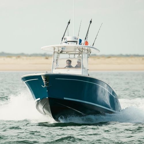Рыболовно-прогулочный катер c подвесным мотором - ECLA FISHING - CLYD Yacht Design - двухмоторный / открытый / с центральной консолью