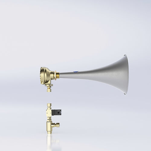 Пневматический звуковой сигнализатор - Makrofon M75F/370 HVEF - ZÖLLNER Signal GmbH - для судов >20 м и <75 м / IP56 / для неотложной помощи