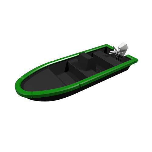 Ботик c подвесным мотором - 400 Light - ARMEN  Initiative - корпус водоизмещающего типа / открытый / с центральной консолью