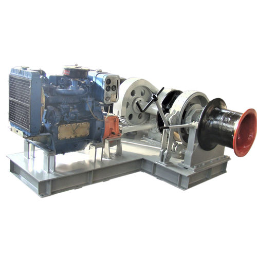 Брашпиль с дизельным двигателем - Zhongyuan Ship Machinery Manufacture (Group) Co., - для катера / для судна / горизонтальный