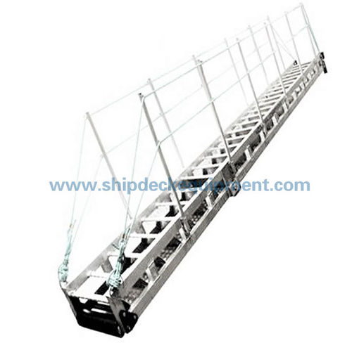 Мосток для понтона - Zhongyuan Ship Machinery Manufacture (Group) Co., - ручной / из алюминия / с поручнем