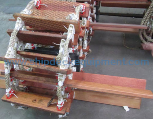 Лестница для судна - ISO 799 - Zhongyuan Ship Machinery Manufacture (Group) Co., - складная / для посадки на судно / из дерева