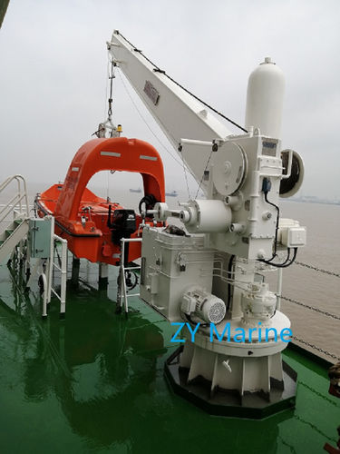 Шлюпбалка для спасательного катера - 14kN - Zhongyuan Ship Machinery Manufacture (Group) Co., - гидравлическая / поворотная