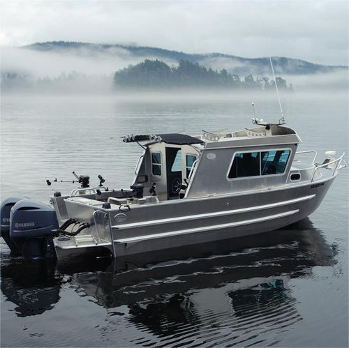 Рыболовно-прогулочный катер c подвесным мотором - CB-270 - Kinocean® Boat - двухмоторный / с рулевой рубкой / макс. 6 человек
