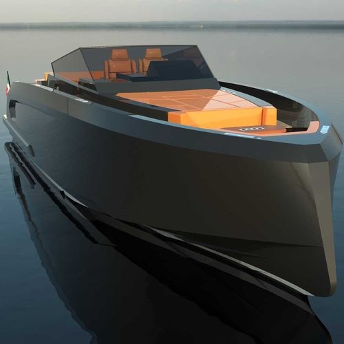 Быстроходный катер с внутренним мотором - 32 LOUNGE - Macan Boats srl - дизельный / гибридный дизель-электрический / горючее