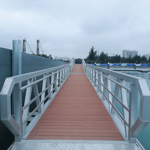 Мосток для понтона - Hong Kong Horizon Marine Industry Co. Limited - алюминиевый сплав / с поручнем / на заказ