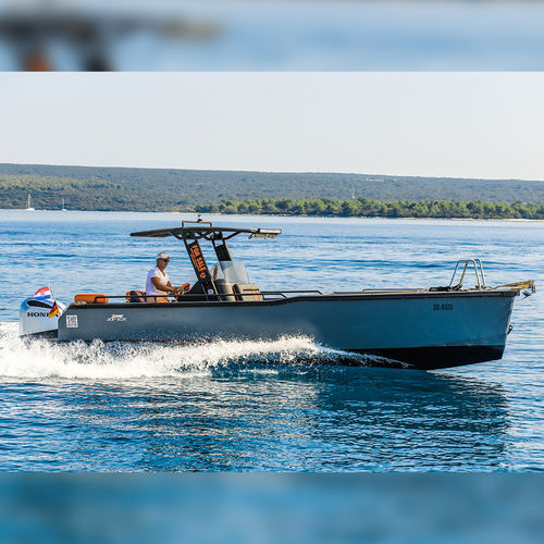 Открытый катер c подвесным мотором - APEX - BARKMET BOATS - с центральной консолью / быстрый / для досуга