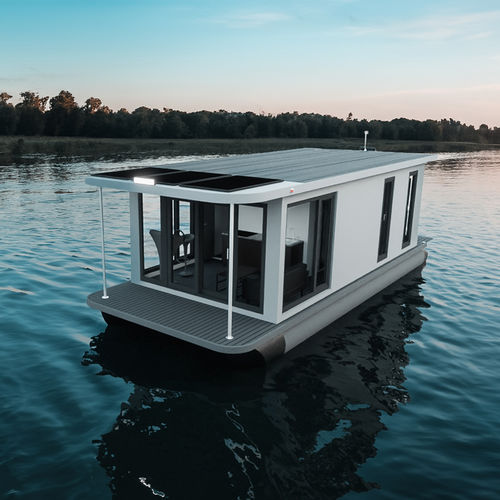 Барка катамаран - ECO 10 - BARKMET BOATS - c подвесным мотором / дизельная / плавучая