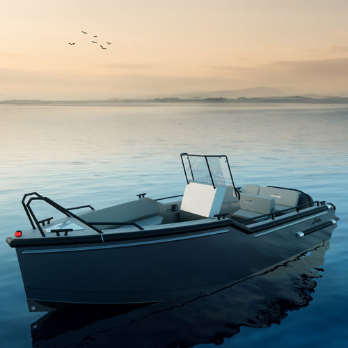 Рыболовно-прогулочный катер c подвесным мотором - Apex 620 V2 - BARKMET BOATS - открытый / рыболовно-прогулочный / из алюминия