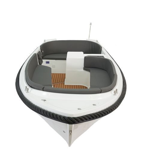 Открытый катер c подвесным мотором - V555 - Boatbuilding Motor Yacht Sp. Z o.o. - полужесткий / с боковой консолью / макс. 6 человек