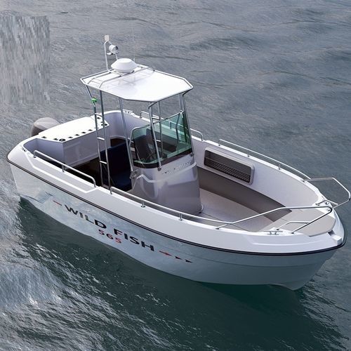 Открытый катер c подвесным мотором - Wild 565 - Boatbuilding Motor Yacht Sp. Z o.o. - полужесткий / с центральной консолью / для спортивной рыбалки