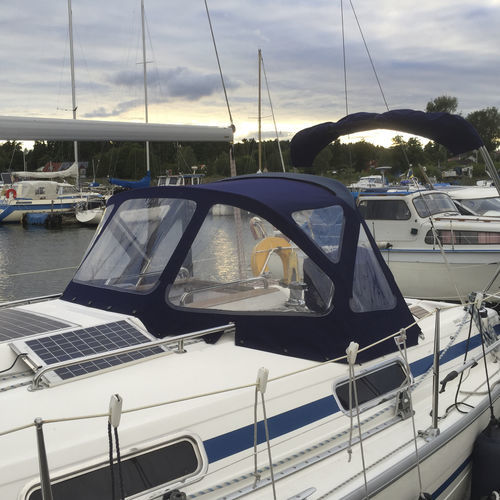 Крыша рубки для парусника - Bavaria 31 - KAPELL ANNAT - для кокпита / конструкция из нержавеющей стали / синяя
