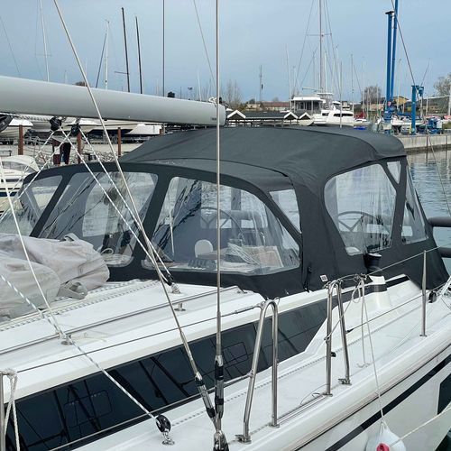 Крыша рубки для парусника - Bavaria C42 - KAPELL ANNAT - для кокпита / конструкция из нержавеющей стали / черная