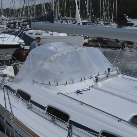 Крыша рубки для парусника - Bavaria 47 - KAPELL ANNAT - для кокпита / конструкция из нержавеющей стали / белая