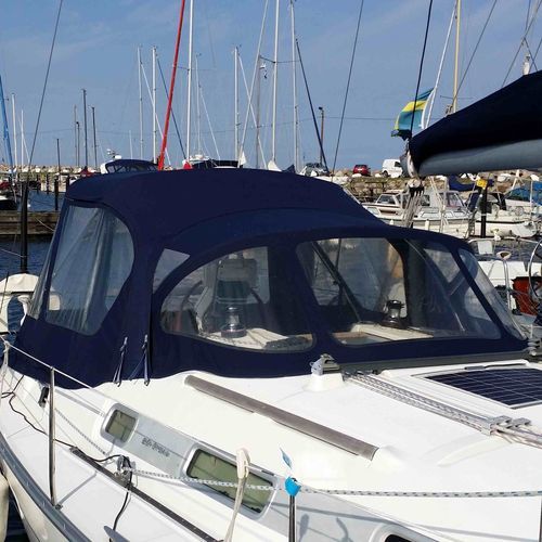 Крыша рубки для парусника - Oceanis 343 - KAPELL ANNAT - для кокпита / конструкция из нержавеющей стали / синяя