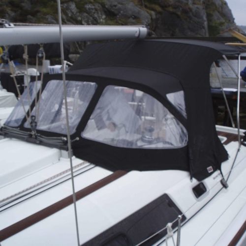 Крыша рубки для парусника - Oceanis 37 - KAPELL ANNAT - для кокпита / конструкция из нержавеющей стали / черная