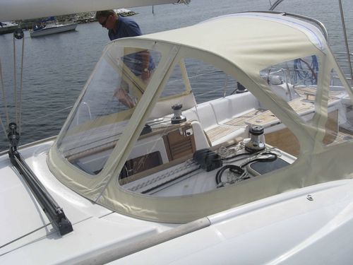 Крыша рубки для парусника - Oceanis 40 - KAPELL ANNAT - для кокпита / конструкция из нержавеющей стали / бежевая