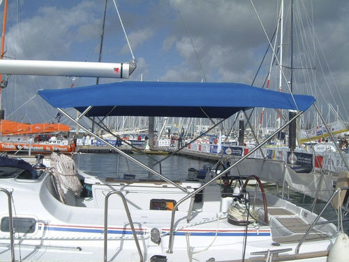 Ходовой тент для парусника - Oceanis 473 - KAPELL ANNAT - для кокпита / конструкция из нержавеющей стали / синий
