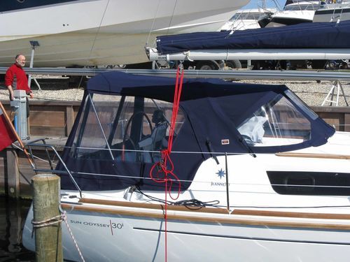 Крыша рубки для парусника - Sun Odyssey 30i - KAPELL ANNAT - для кокпита / конструкция из нержавеющей стали / синяя