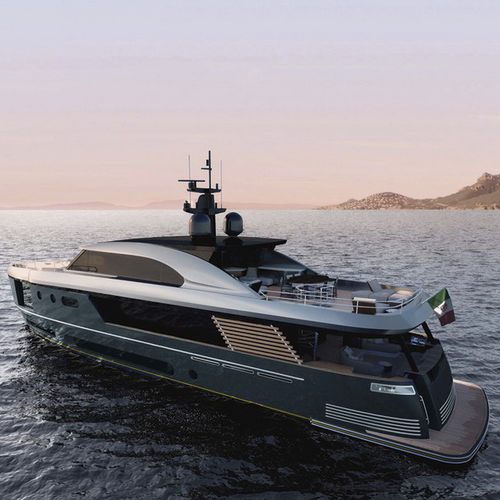 Круизная моторная яхта - MAGELLANO 30M - Azimut - хардтоп / V-образный привод / 5 кают