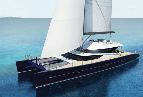 Элитная парусная супер-яхта катамаран - BLUE COAST 101 - Catamaris - крупная круизная / традиционная / 6 кают