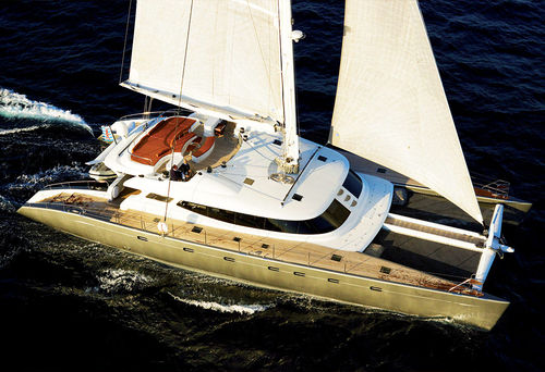 Элитная парусная супер-яхта катамаран - BLUE COAST 105 - Catamaris - круизная скоростная / крупная круизная / 4 каюты