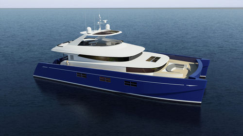 Моторная яхта катамаран - BLUE COAST 80’ POWER - Catamaris - крупная круизная / высокоэффективная / раздвижная