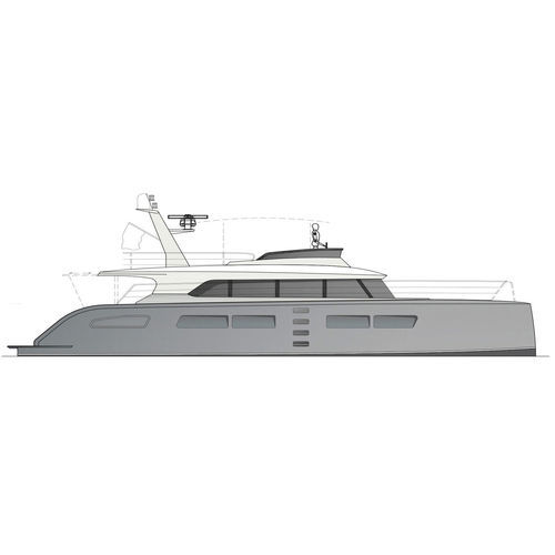 Моторная яхта катамаран - CATAMARIS® 64 POWER - Catamaris - крупная круизная / оффшорная / для экспедиций
