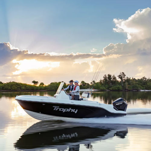 Открытый катер c подвесным мотором - T20CC - Bayliner - с центральной консолью / для водных лыж / для спортивной рыбалки