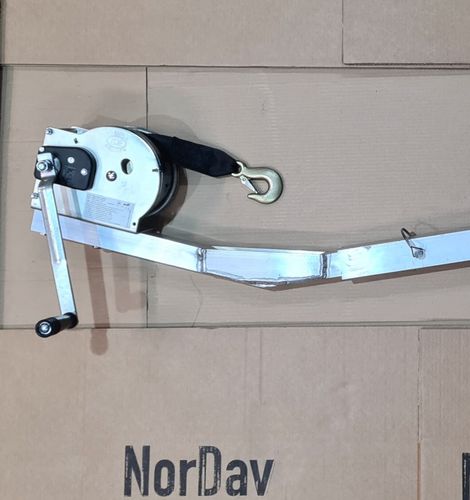 Шлюпбалка для катера - HD-Telescope - NORDAV - NORWEGIAN SWIVEL DAVIT SYSTEM - с ручным управлением / из нержавеющей стали / из алюминия