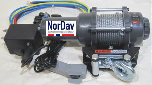 Лебедка для катера - 00021 - NORDAV - NORWEGIAN SWIVEL DAVIT SYSTEM - для яхты / для шлюпбалки / с электродвигателем