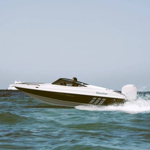 Небольшой катер c подвесным мотором - 15 GTO - Fletcher Boats - с двойной консолью / открытый / для водных лыж